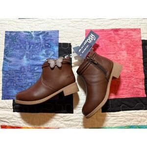 NEW Toddler Girls Oshkosh Bgosh Wings Boots Brown sz 9 Butterfly